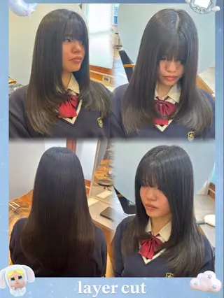 ロング 林 小夏のヘアスタイル