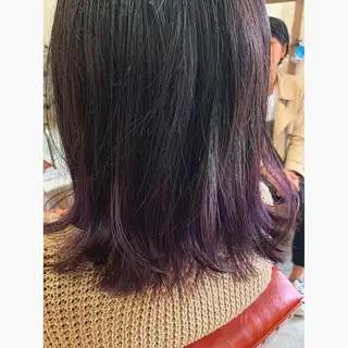 ミディアム カラー fio マナミのヘアスタイル