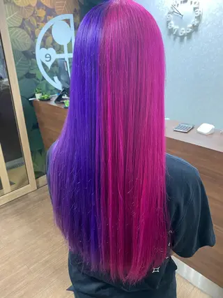 ロング カラー 限界オタク美容師 💜Natsuki☁のヘアスタイル