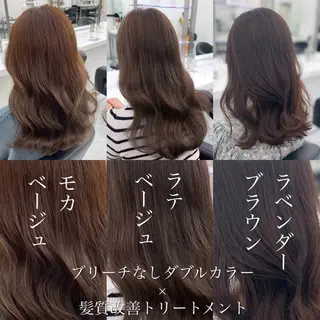 ロング カラー 🎀暖色/ラベンダー /paru🤍のヘアスタイル