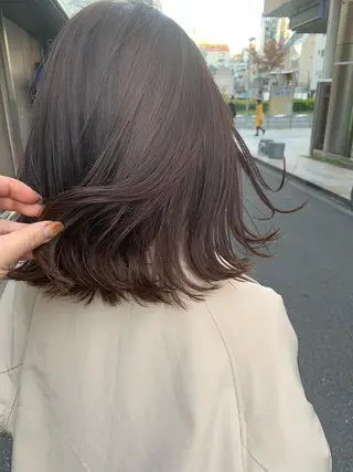 ミディアム カラー 縮毛矯正✖️似合わせ 🌻ヒトミのヘアスタイル