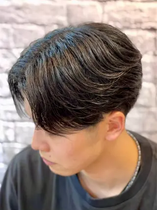 ショート パーマ ヘアアレンジ メンズ キッズ メンズカット/パーマ 山崎航平💈のヘアスタイル