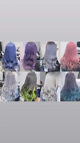 ロング カラー ブリーチ&エクステ 🥀ケアカラー特化のヘアスタイル