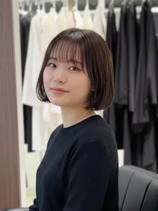 ショート JIN/暖色カラー /髪質改善/艶髪のヘアスタイル