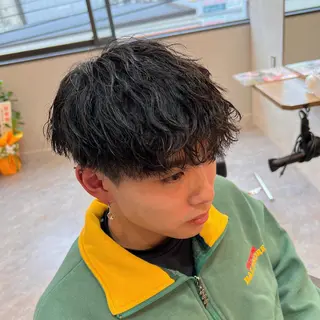 ショート パーマ メンズ メンズ専門 花瀬弘晃のヘアスタイル