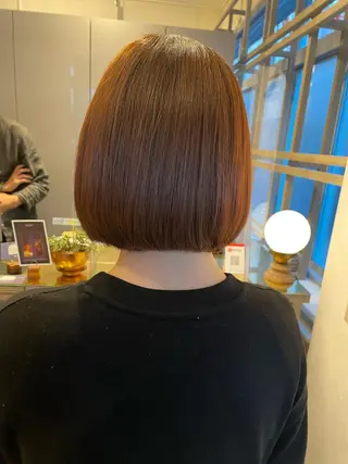 ショート カラー 【髪質改善】【美髪】 【ツヤ髪】ほしのちりのヘアスタイル