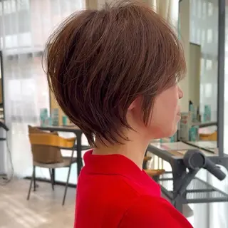 ショート カラー ⭐️銀座/ショート/ 艶カラー/りょうがのヘアスタイル