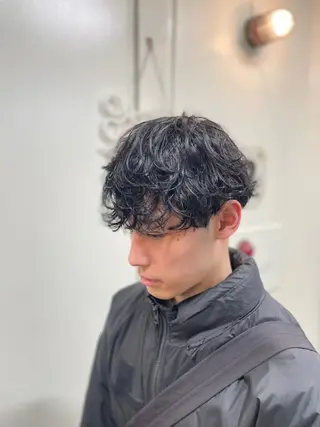 ショート パーマ メンズ シャドウパーマ/縦落 ちパーマ 大久保拓実のヘアスタイル