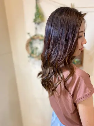 セミロング 山中 亮司のヘアスタイル