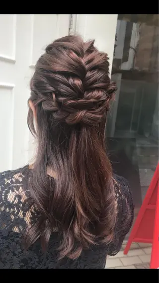 セミロング ヘアアレンジ 🫟Blanco🫟 Color&Careのヘアスタイル