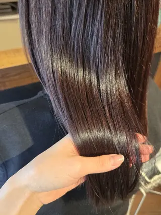 セミロング カラー 韓国好き🇰🇷 美容師MIKUのヘアスタイル