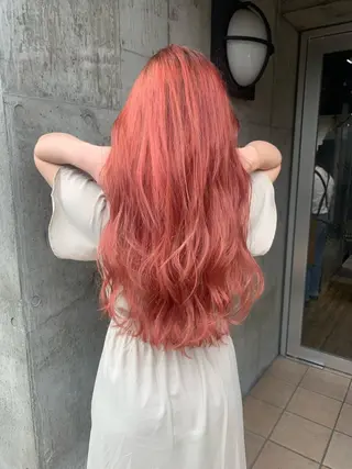 ロング カラー ミルクティーベージュ ブリーチ 店長 清水のヘアスタイル