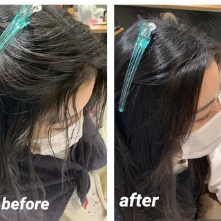 セミロング パーマ ヘアアレンジ 似合わせレイヤー/ 美髪縮毛矯正/ミナエのヘアスタイル