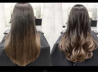 セミロング カラー opus 店長大和 レイヤー/赤み消しのヘアスタイル