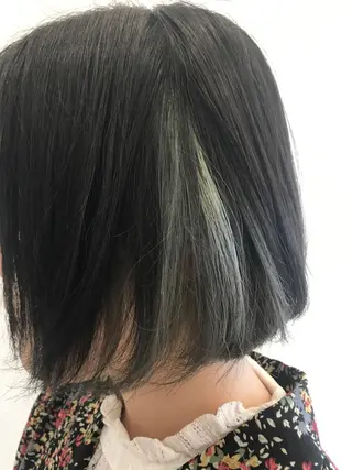 ミディアム カラー 星野 慎也のヘアスタイル