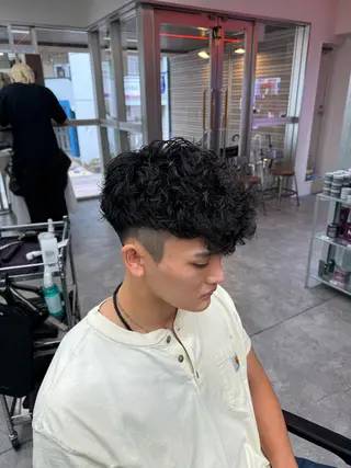 ショート カラー パーマ メンズ 🔥漢髪特化メンズ マネージャーYUKIのヘアスタイル