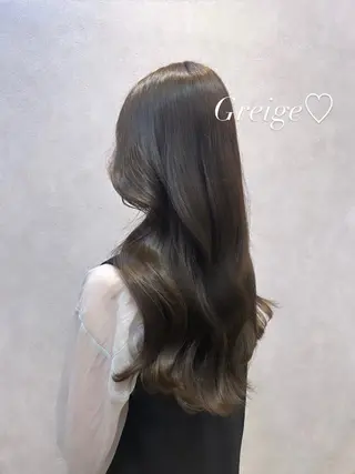 ロング カラー ヘアアレンジ 🩷韓国ヘア/ヨシン モリ🩷Maikaのヘアスタイル