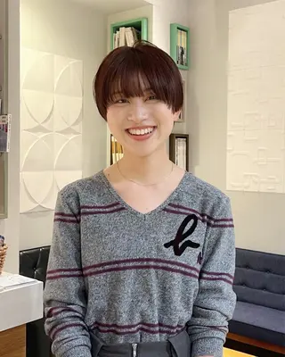 ショート かわい りほのヘアスタイル