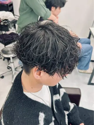 パーマ メンズ ダウンパーマ／カルマ パーマ／Yutoのヘアスタイル