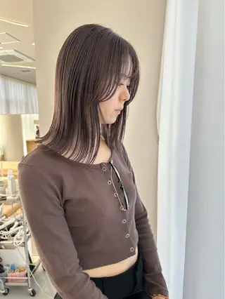 ミディアム 平尾駅直結/徒歩0分 イノセントヘアのヘアスタイル