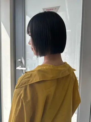 セミロング カラー ✨顔まわりカット ✨渋谷人気No.1✨のヘアスタイル