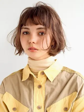 ショート カラー パーマ ANDREY 表参道 ショート×髪質改善のヘアスタイル