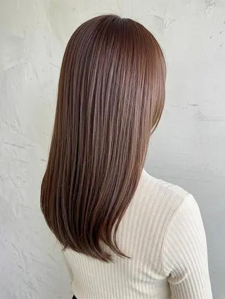 セミロング 浦添 あらさきのヘアスタイル