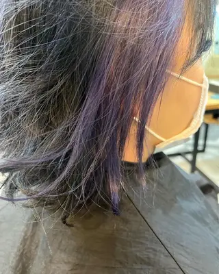 ミディアム カラー 和田 真弥のヘアスタイル