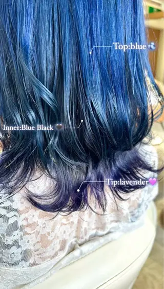 ミディアム カラー 佐藤 悠生 メンズパーマ.カットのヘアスタイル