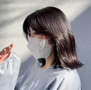ショート カラー 大人可愛い透明感🌟 小顔・韓国髪🌟野中のヘアスタイル