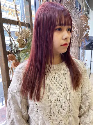 セミロング カラー 松尾太樹 【pia】福岡美容室のヘアスタイル