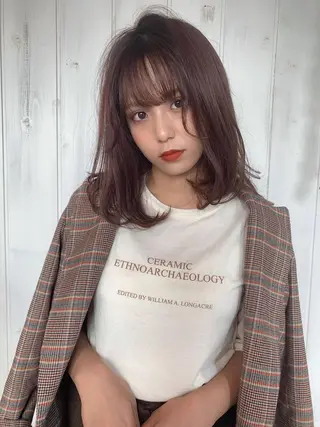 ミディアム リーフ あんなのヘアスタイル