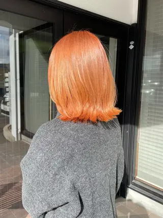 ミディアム カラー コバヤシ カオンのヘアスタイル