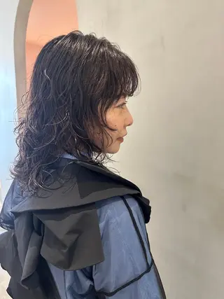 ミディアム カラー パーマ iizuka akiのヘアスタイル