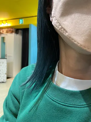 ミディアム カラー 末石 智のヘアスタイル