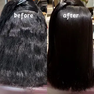 ロング 縮毛矯正専門店アンレーベル所属・縮毛矯正専門店 unlabel近藤のヘアスタイル