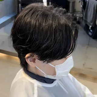 ショート カラー パーマ メンズ アイブロウ 丁寧なカウンセリング 🌿Chiemi🌿のヘアスタイル