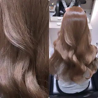 ロング カラー emi/髪質改善/ 韓国風/艶カラーのヘアスタイル
