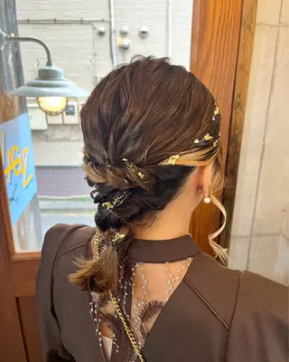 ミディアム ヘアアレンジ 石井 綺乃のヘアスタイル