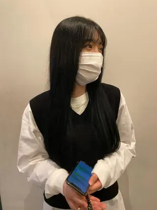 セミロング 無料カットモデル 丸川英心のヘアスタイル