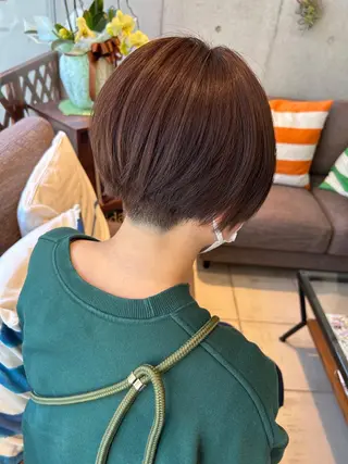 ショート カラー 増渕 里奈のヘアスタイル