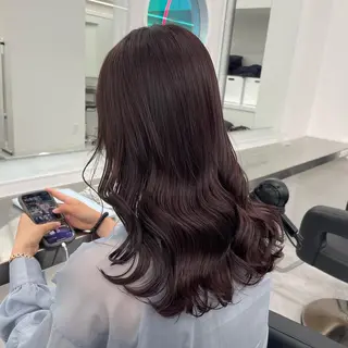 セミロング カラー 渋谷人気1位✨カラー 縮毛、髪質改善のヘアスタイル