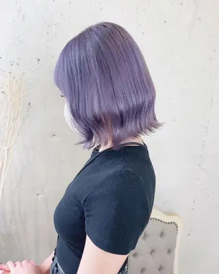 ショート カラー 透明感ハイトーン🦄 キラ🌈のヘアスタイル