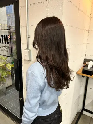 ロング カラー 1回で綺麗になる 髪質改善 小山光のヘアスタイル