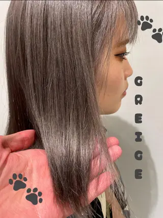セミロング カラー ハイトーン特化 川井優汰のヘアスタイル