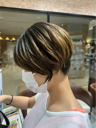 ショート ヘアアレンジ 近藤千翔🩵 髪質改善Periodのエステ・リラクイメージ