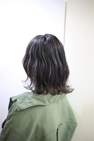 ミディアム カラー ヘアアレンジ 🤍ムラ修正ブリーチ 🤍原宿/YUUのヘアスタイル
