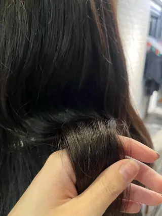 ロング カラー オリーブカラー/ レイヤー/ ローレンのヘアスタイル