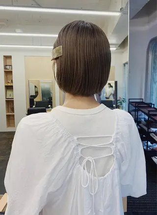 ショート 西山 紗耶香🪽 透明感カラー/ボブのヘアスタイル