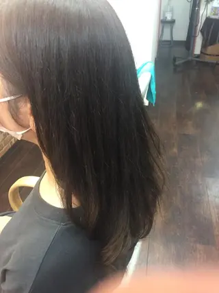 セミロング パーマ ヘアアレンジ 桧山 真のヘアスタイル
